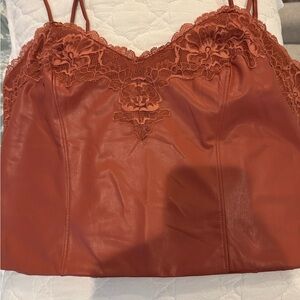 Express Women's Lace Trim Cami Top